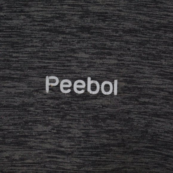 Reebok Gray Quarter Zip Mock Neck Long Sleeve Thumb Hole Pullover Shirt Size L - Picture 4 of 10